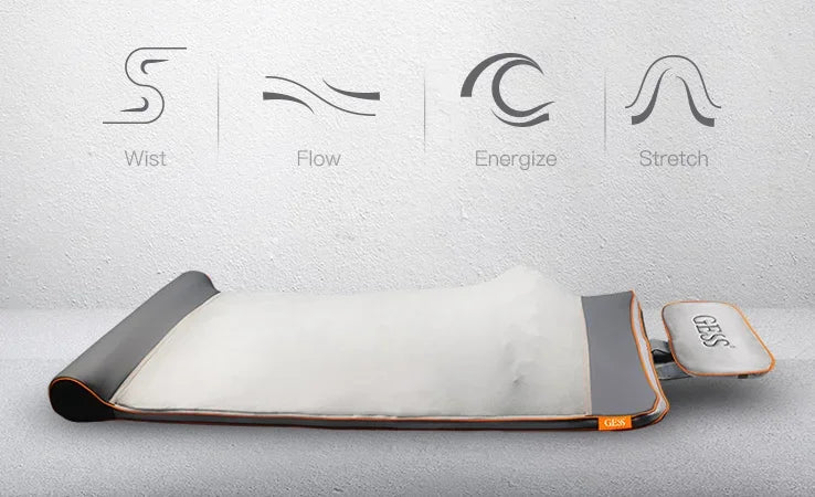 LED Screen Electric Stretching Pressure Massage Mattress Mat Product MassageOEM/ODM Full Body Vibrating Heat Adjustable Airbags